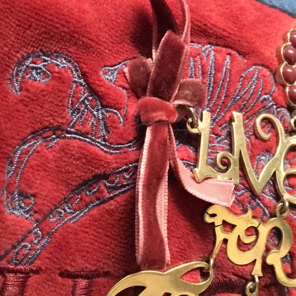 Juicy Couture vintage velour handbag with details - Picture 12 of 14